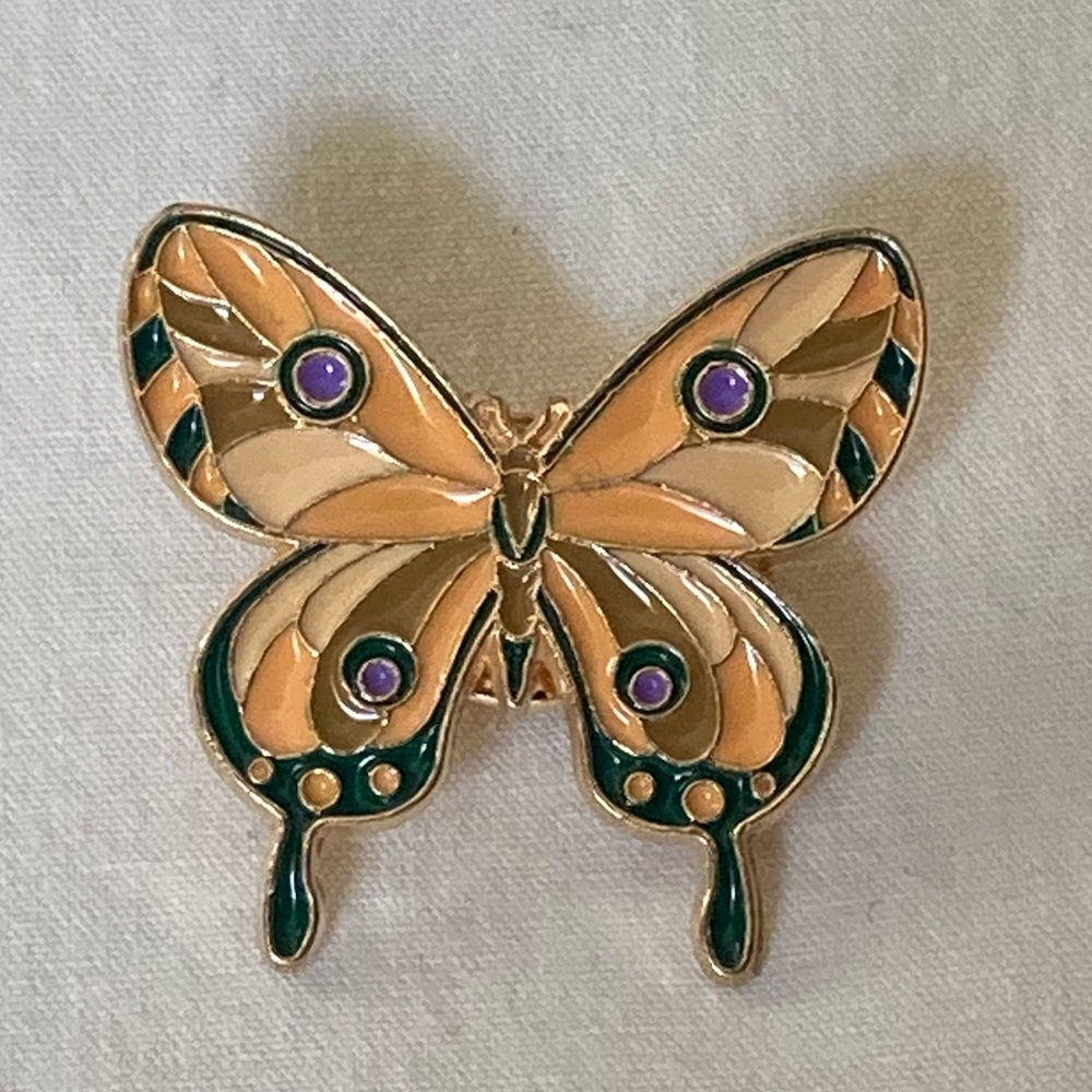 Butterfly Enamel Brooch